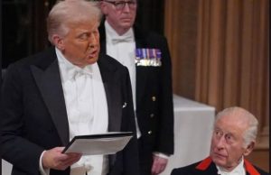 People notice King Charles’ reaction to Donald Trump’s subtle dig at Prince Harry during rare state dinner