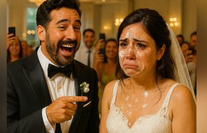 During our wedding, my husband grabbed a huge piece of cake, smeared it on my face, and started laughing out loud: at that moment, I decided I had to get re:v:enge