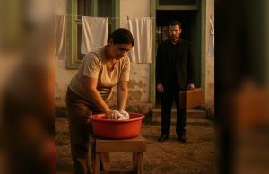 Each time he returned from a business trip, his wife was already washing the bed sheets. One day, he hid a camera — and what he saw broke his heart. 💔📹