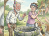A Couple Comes Up To A Wishing Well