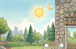 A woman was gathering firewood