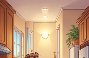 A husband is at home watching a football game