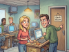 A blonde is on vacation and runs out of money…