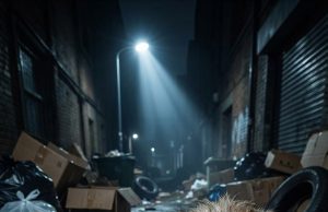 The chilling second I found a trembling mother dog left to d.i.e among trash with her newborn puppies blindly searching for warmth.