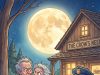 An elderly couple is having their anniversary dinner together in a small restaurant.