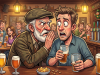 The bartender suddenly realized the old man wasn’t joking…