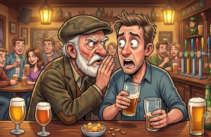 The bartender suddenly realized the old man wasn’t joking…