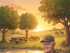 An elderly man in town had owned a large farm for several years.