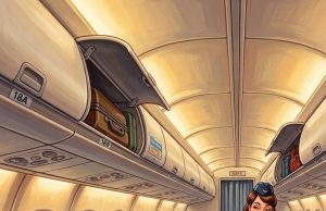 During a commercial airline flight