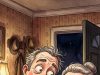 A guy comes home completely drunk one night.